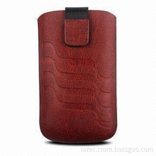 Mobile Phone Case, Made of PU or Leather, Various Sizes are Available